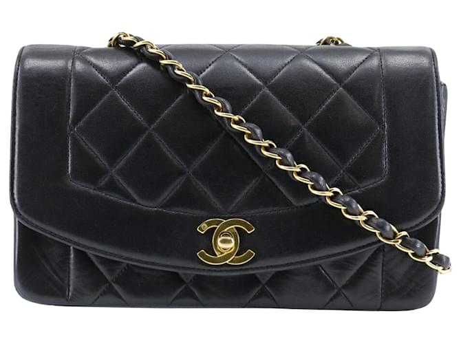 Chanel Diana Black Leather  ref.1055794