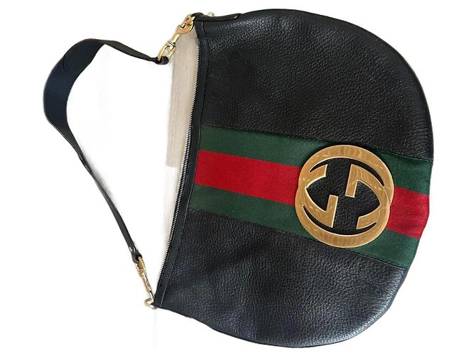 Marmont Mala de viagem Gucci em couro preto