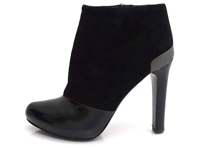 Fendi Stiefeletten aus schwarzem Leder