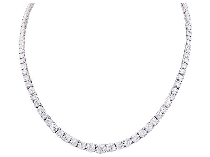 inconnue Collana Diamond River in oro bianco.
