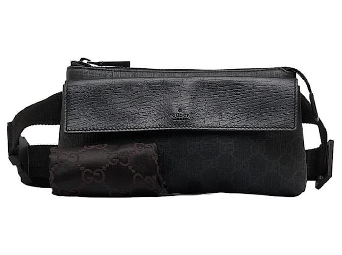 Gucci GG Supreme Belt Bag 161833 Black Cloth  ref.1056084