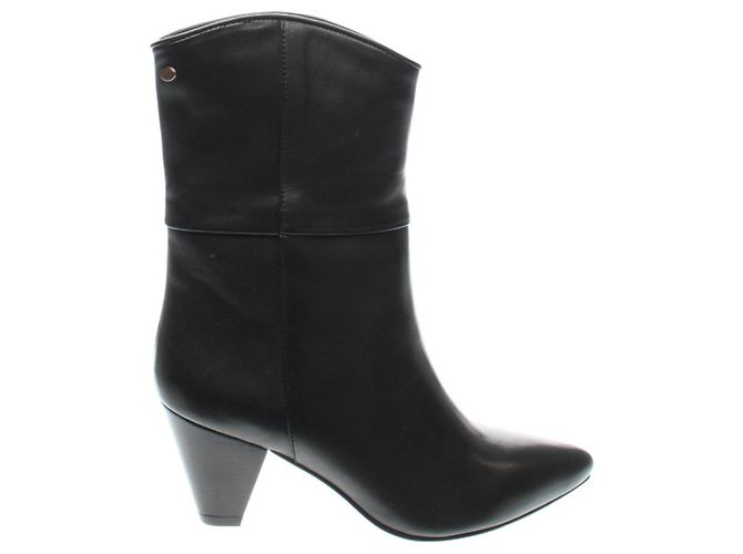 Autre Marque Botines de cuero negros Fred de la Bretoniere