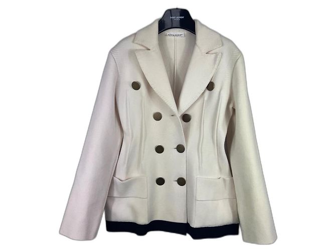 Sonia Rykiel Cream Wool Blazer M