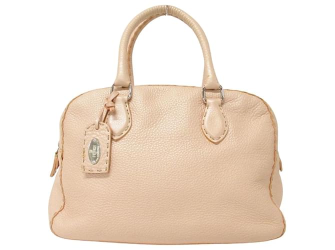 Fendi Selleria Beige Leather  ref.1056223