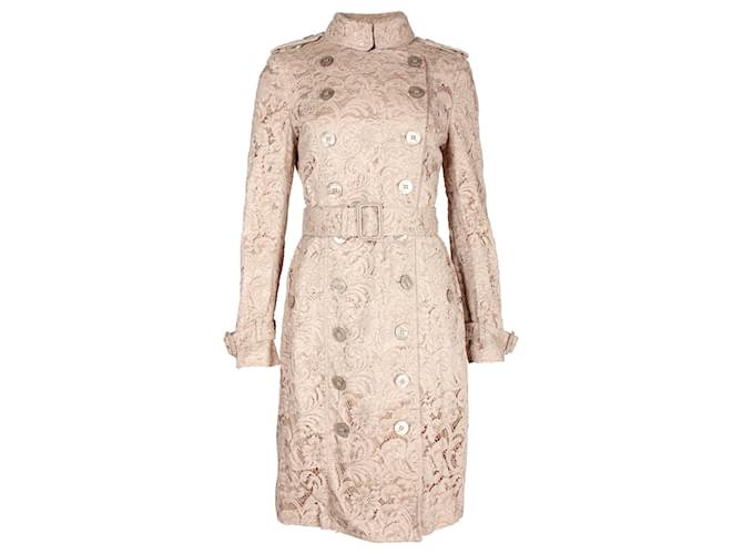 Burberry pink outlet lace trench coat