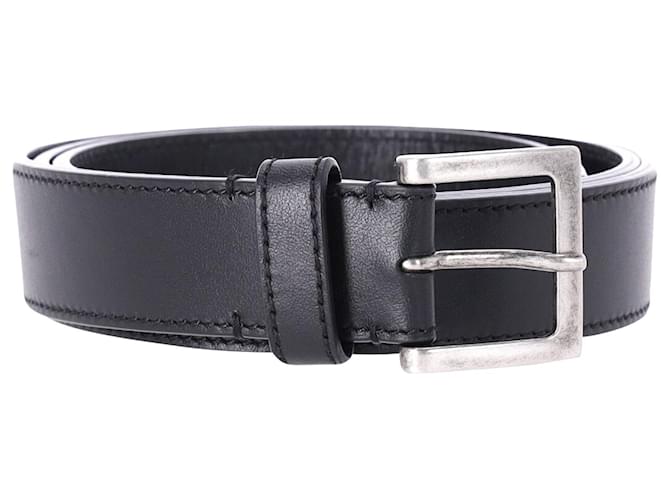 Jacquemus Square Buckle Belt in Black Leather  ref.1056378