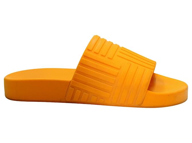 Bottega Veneta Slides in Orange Rubber  ref.1056405