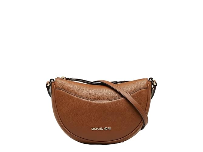 Michael Kors Small Leather Dover Crossbody Bag 35R3g4dc5l Brown Pony-style calfskin  ref.1056437