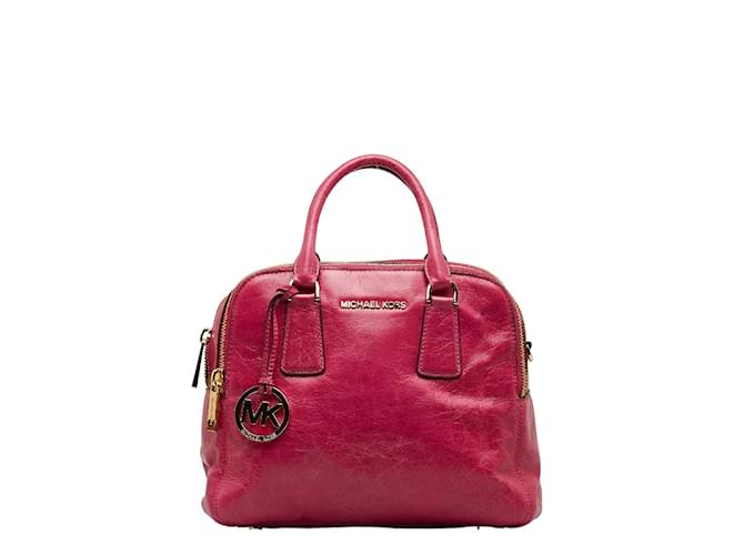 Michael Kors Leather Alexis Handbag Pink Pony-style calfskin  ref.1056439