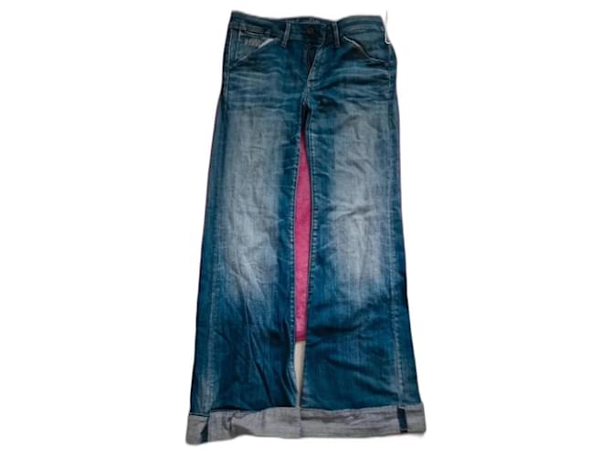 Autre Marque G-star elephant pate jeans Navy blue Cotton  ref.1056615