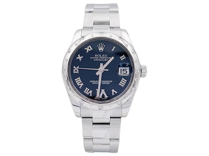 Rolex-Uhr, "Oyster Perpetual Datejust", stehlen, Diamanten. Stahl  ref.1056825
