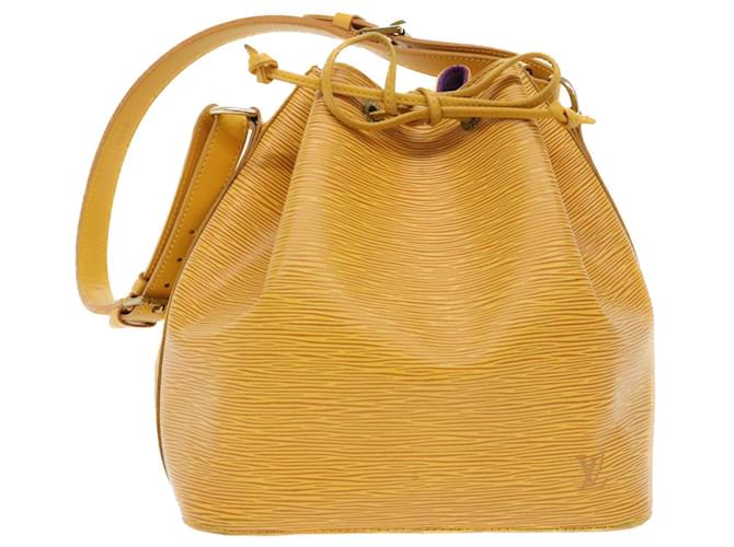 Louis Vuitton Tassil Yellow Epi Leather Petit Noe Shoulder Bag