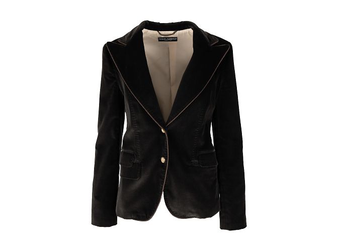 Dolce & Gabbana Samtblazer Braun