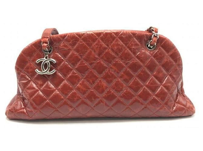 Chanel Mademoiselle Red Leather  ref.1056891