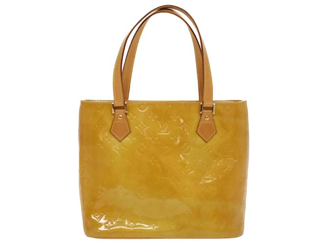 Louis Vuitton Houston Yellow Patent leather  ref.1056912