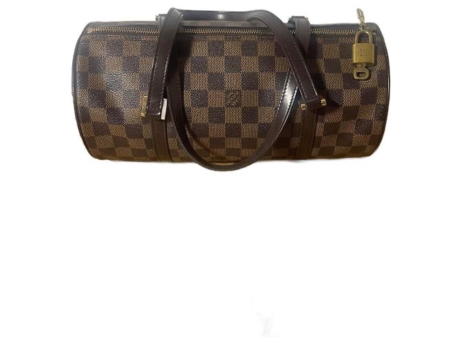 Louis Vuitton Papillon Bolsa de Couro Monogram Monograma