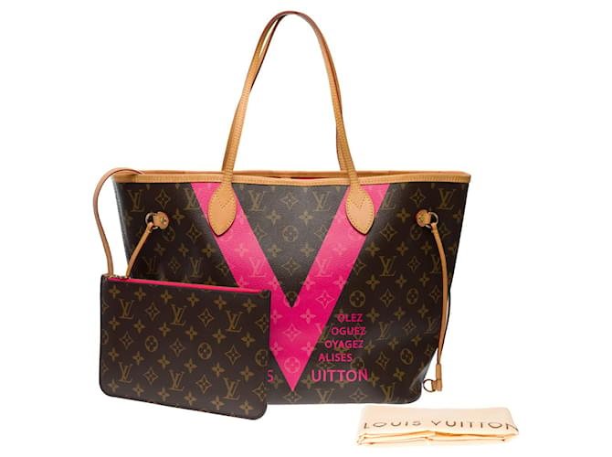 LOUIS VUITTON Neverfull Bag in Brown Canvas - 101430 Cloth  ref.1056989