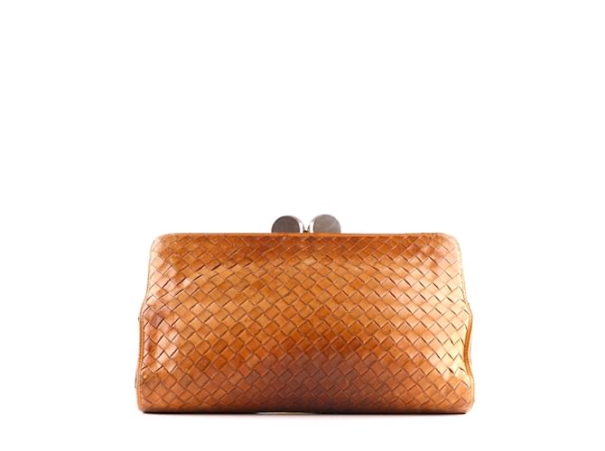 BOTTEGA VENETA  Clutch bags T.  leather Brown  ref.1056993