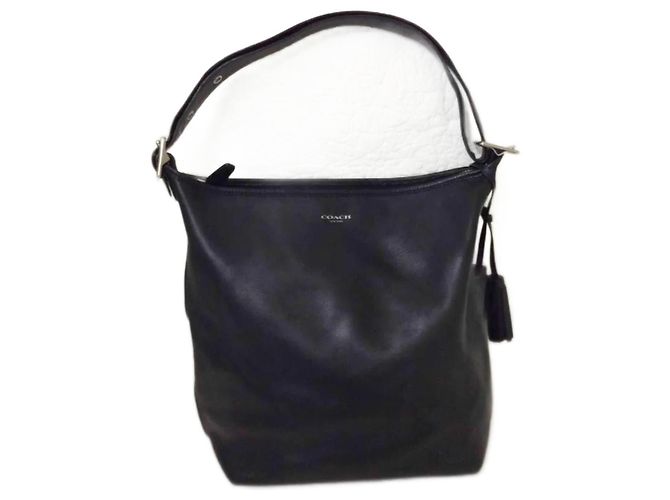 Borsa a tracolla Coach nera in pelle Nero