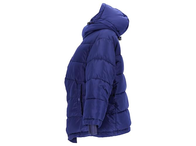 Balenciaga New Swing Puffer Jacket In Blue Polyester  ref.1057073