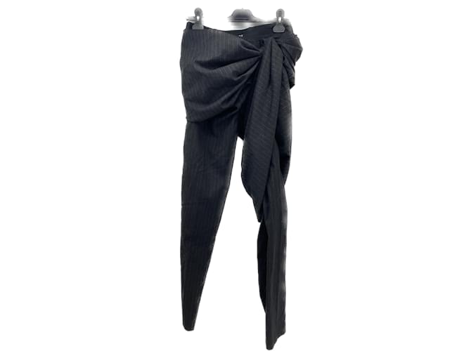 Autre Marque Y/PROJECT  Trousers T.International M Viscose Grey  ref.1057146