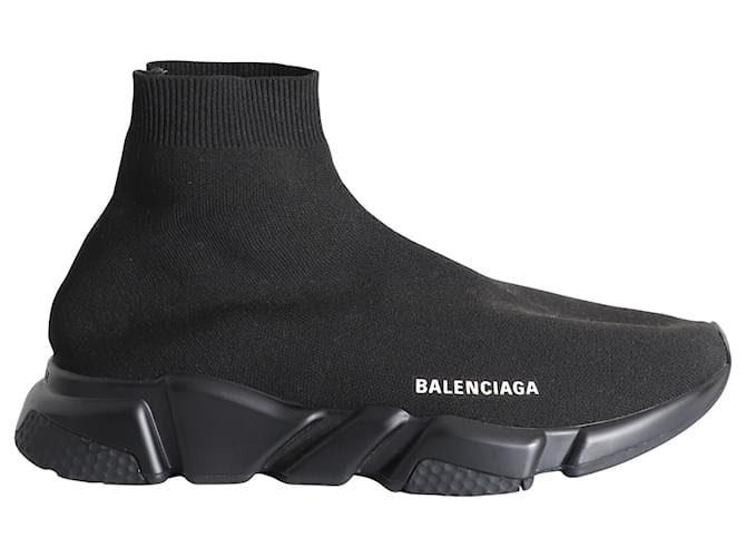 Balenciaga Speed Sneakers in Black Polyester Knit  ref.1057566