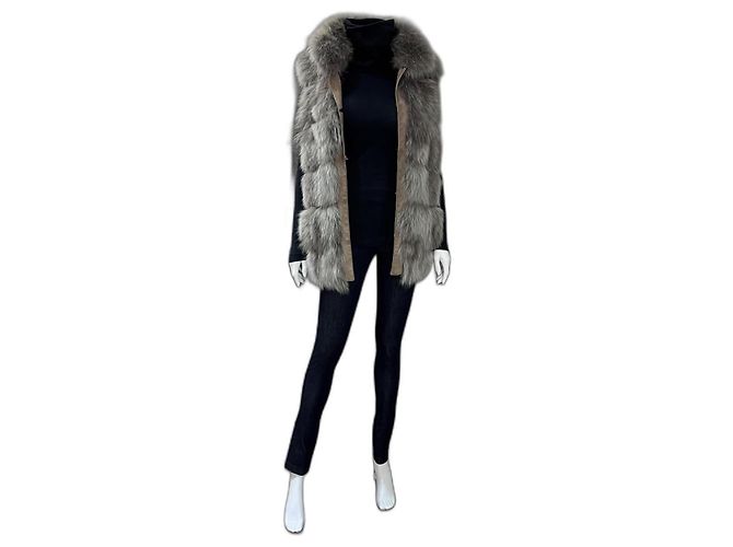 Simonetta Ravizza Jacke Braun Grau