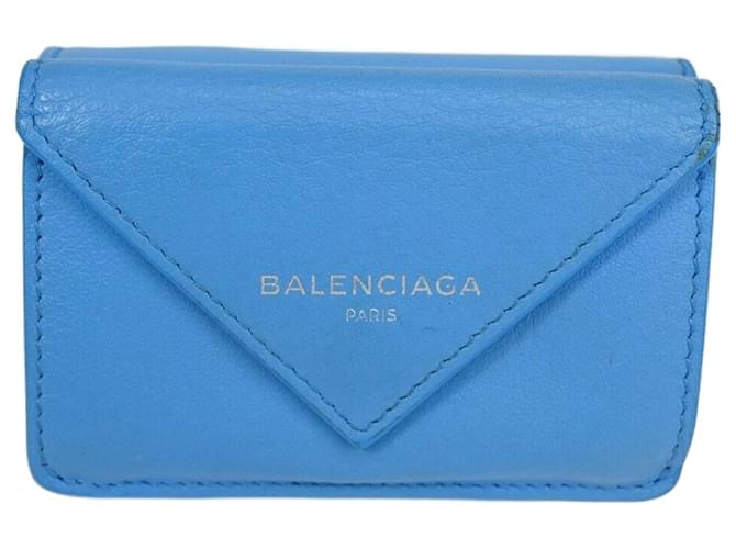 Balenciaga Papier Blau Leder  ref.1057756