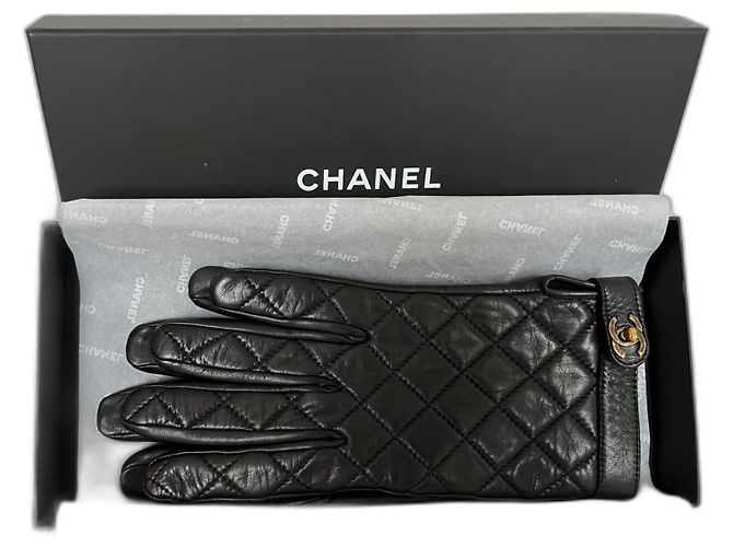 Chanel Handschuhe Schwarz