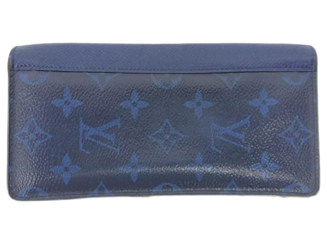 Louis Vuitton Brazza Azul Lona  ref.1057789
