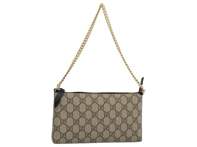 Chain - Pouch - GUCCI decoration - Leather - Guccissima - 428449