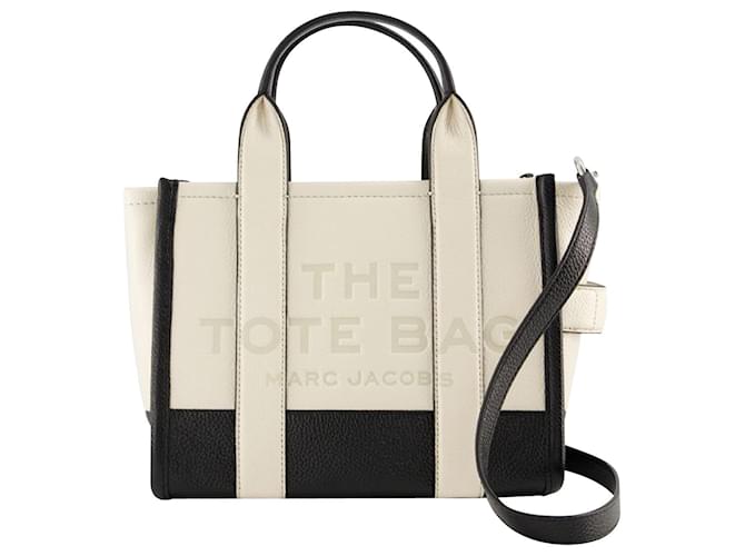 The Small Tote - Marc Jacobs - Couro - Marfim Bege  ref.1058244