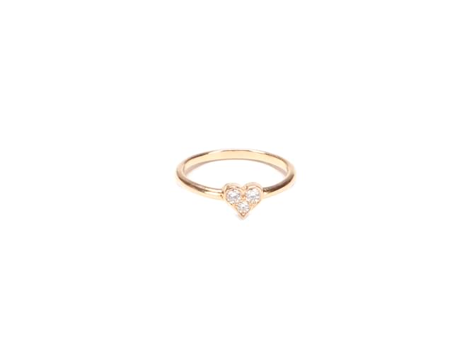 Tiffany & Co 18K Hearts Diamantring Golden Metall  ref.1058259