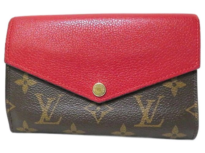 Louis Vuitton Monogram Pallas Compact Wallet M60140 Brown