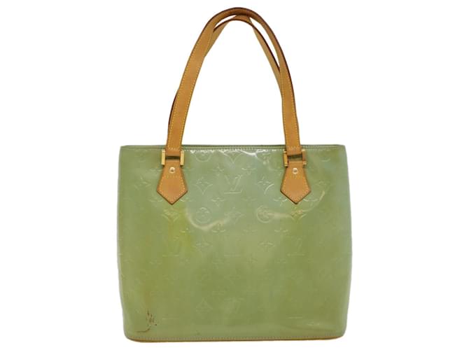 Louis Vuitton Houston Green Patent leather  ref.1058507