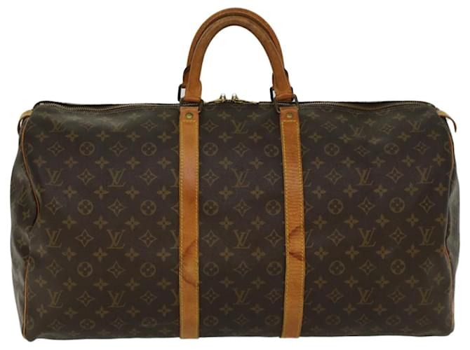 Louis Vuitton Keepall 55 Toile Marron  ref.1058557