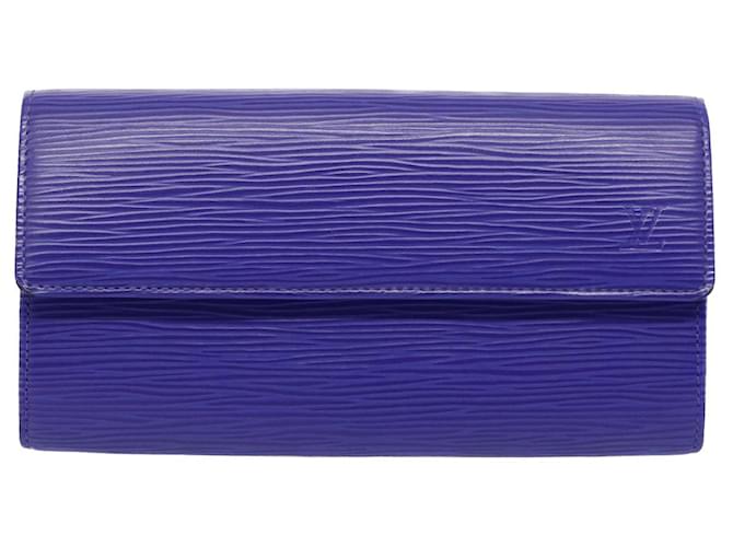 Louis Vuitton Portefeuille Sarah Purple Leather  ref.1058580
