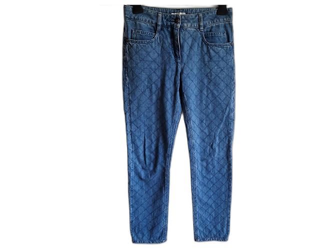 Vaqueros Chanel Azules de Algodón 