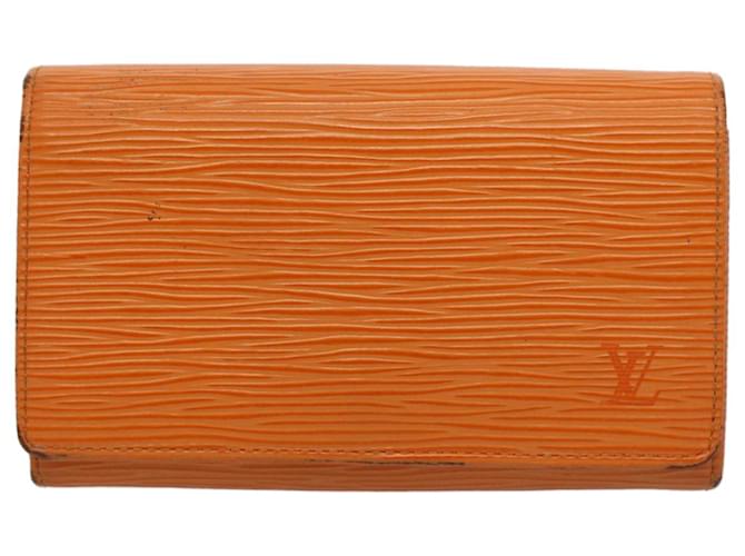 Louis Vuitton Trésor Laranja Couro  ref.1058754