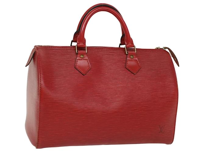 Louis Vuitton Epi Speedy 30 Hand Bag Castilian Red M43007 LV Auth ki3346 Leather  ref.1059052