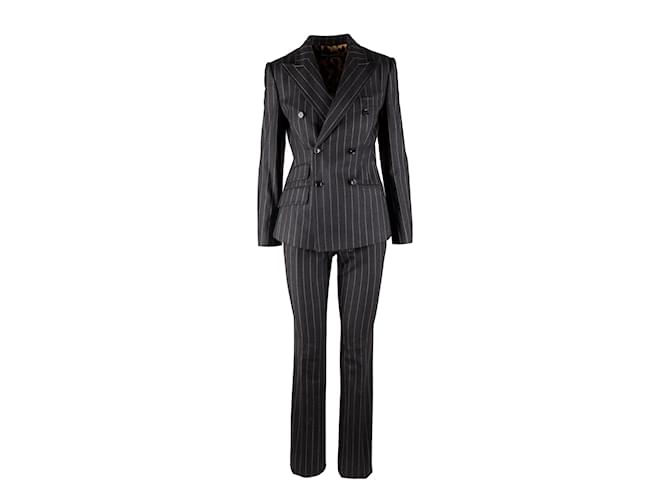 Dolce & Gabbana Turlington Pinstripe Suit Grey  ref.1059065