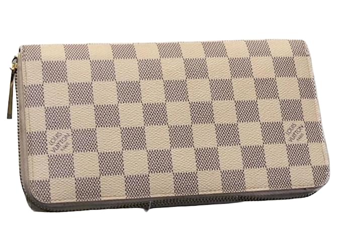 Louis Vuitton Zippy Wallet Grey Cloth  ref.1059121