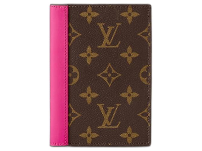 Louis Vuitton Capa para passaporte LV fúcsia Fuschia Couro  ref.1059122