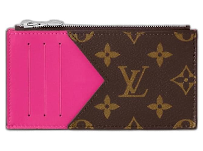Louis Vuitton Porta-cartões LV Coin fúcsia novo Fuschia Couro  ref.1059137