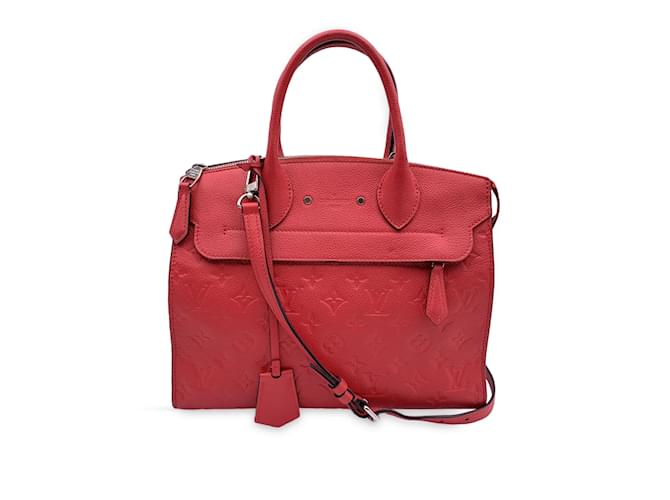 Louis Vuitton Pont Neuf Red Leather Handbag (Pre-Owned)