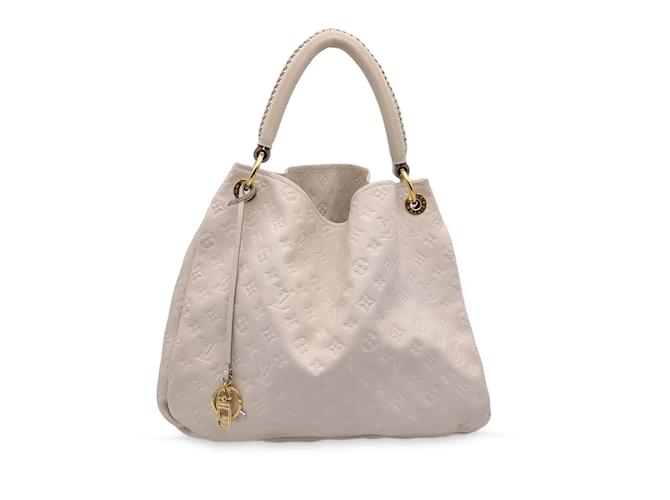 Totes Louis Vuitton White Monogram Empreinte Leather Artsy mm Tote Bag
