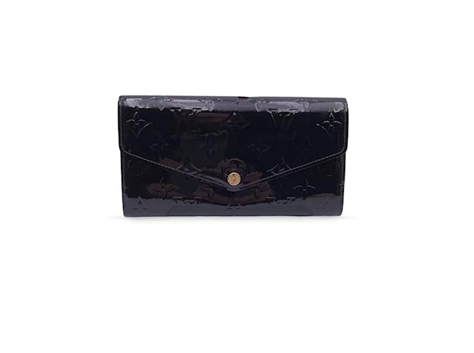 Louis Vuitton Amarante-Monogramm Vernis Sarah Continental Geldbörse Lila Lackleder  ref.1059237