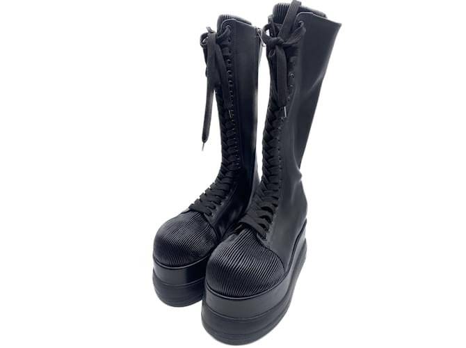 Autre Marque SUNNEI  Boots T.eu 38 leather Black  ref.1059391