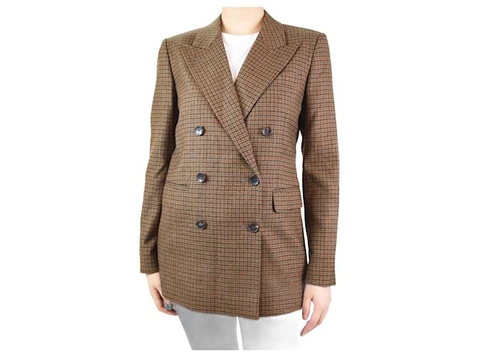 Etro Americana de lana con botonadura forrada marrón - talla IT 42 Castaño  ref.1059434