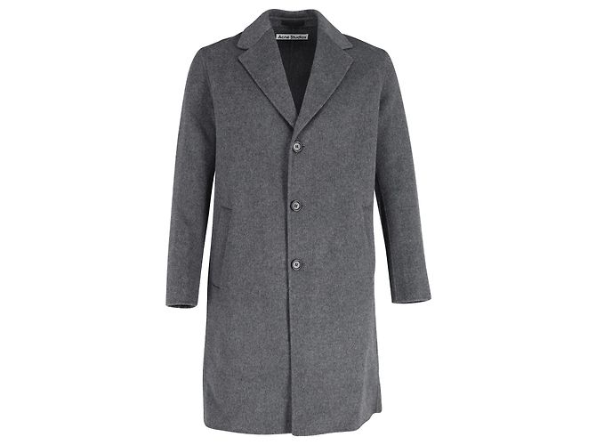 Acne Studios Overcoat in Grey Cashmere